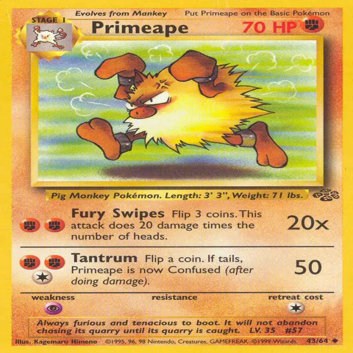 (43/64) Primeape - Jungle