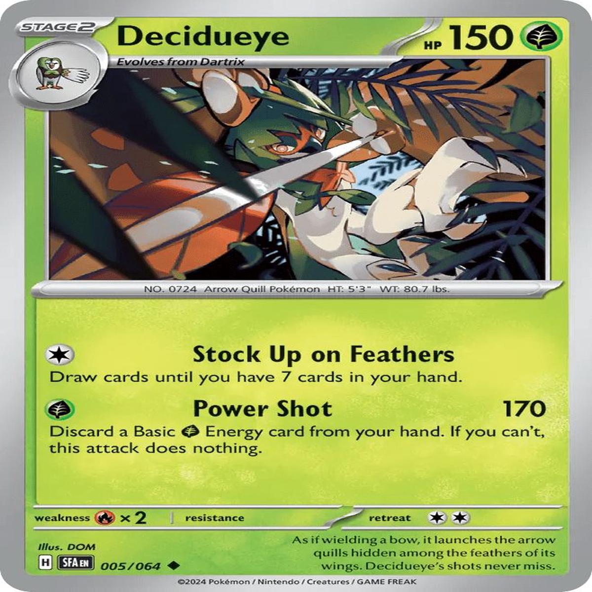(5/64) Decidueye - Shrouded Fable