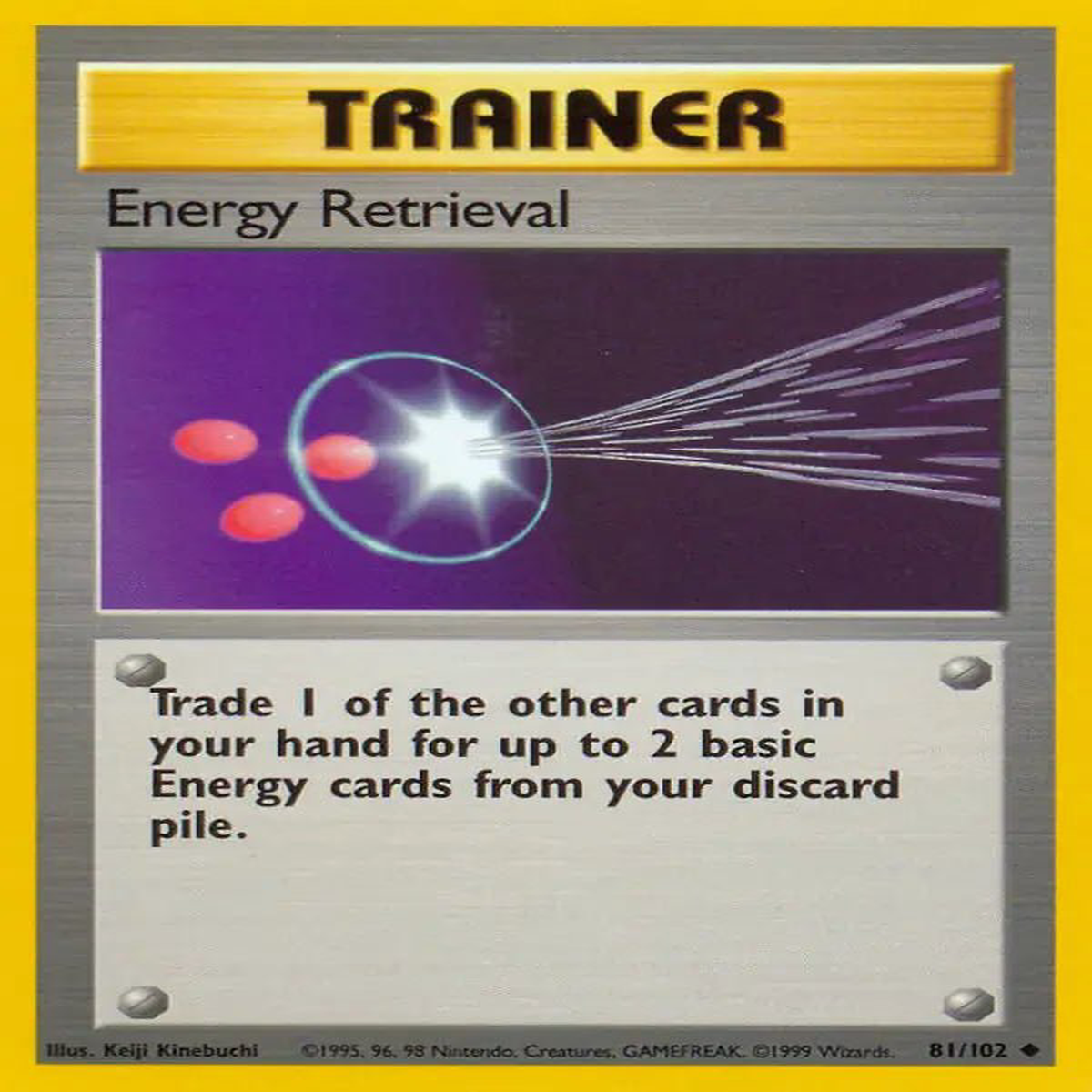 (81/102) Energy Retrieval - Base Set Unlimited