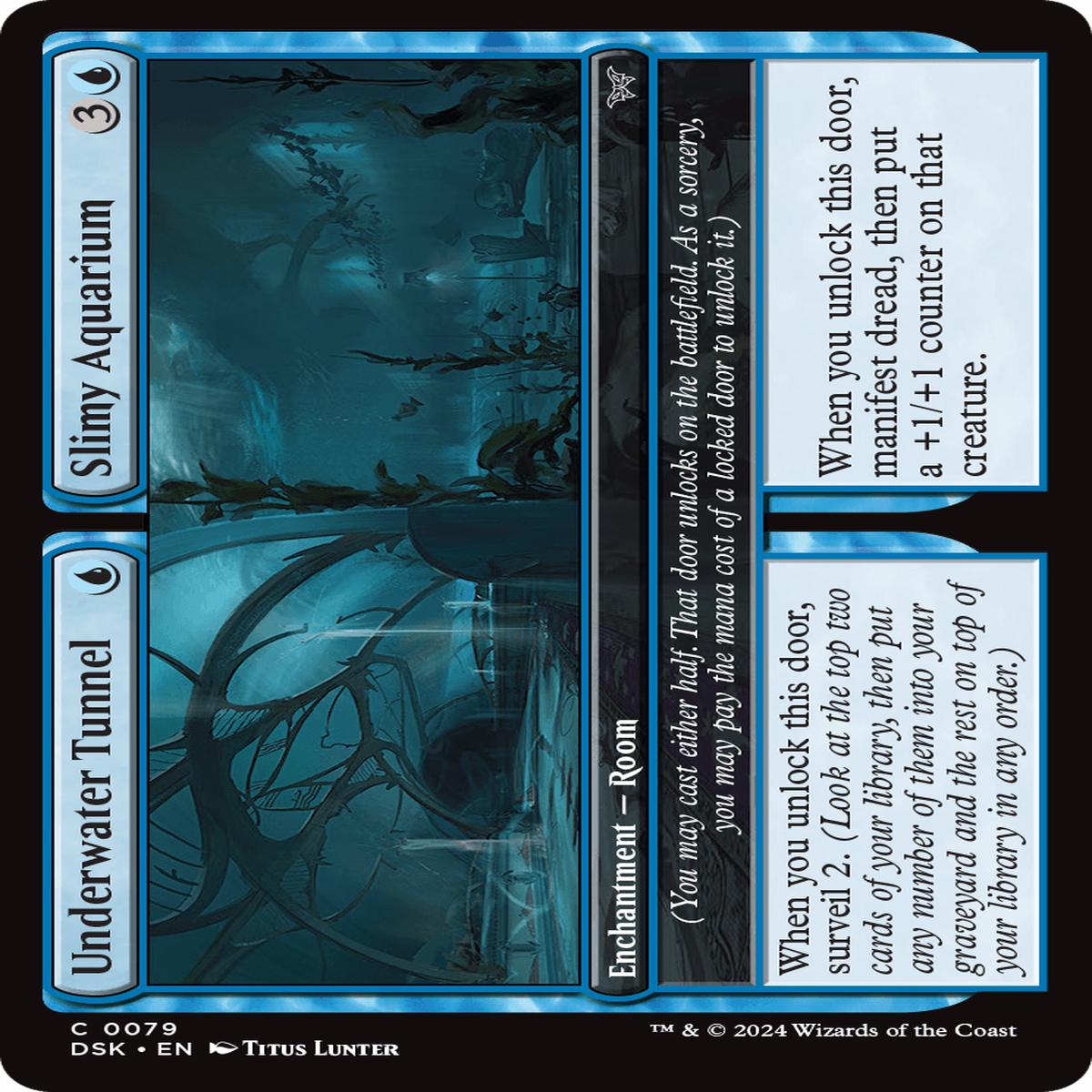 (0079) Underwater Tunnel / Slimy Aquarium - Duskmourn: House of Horror