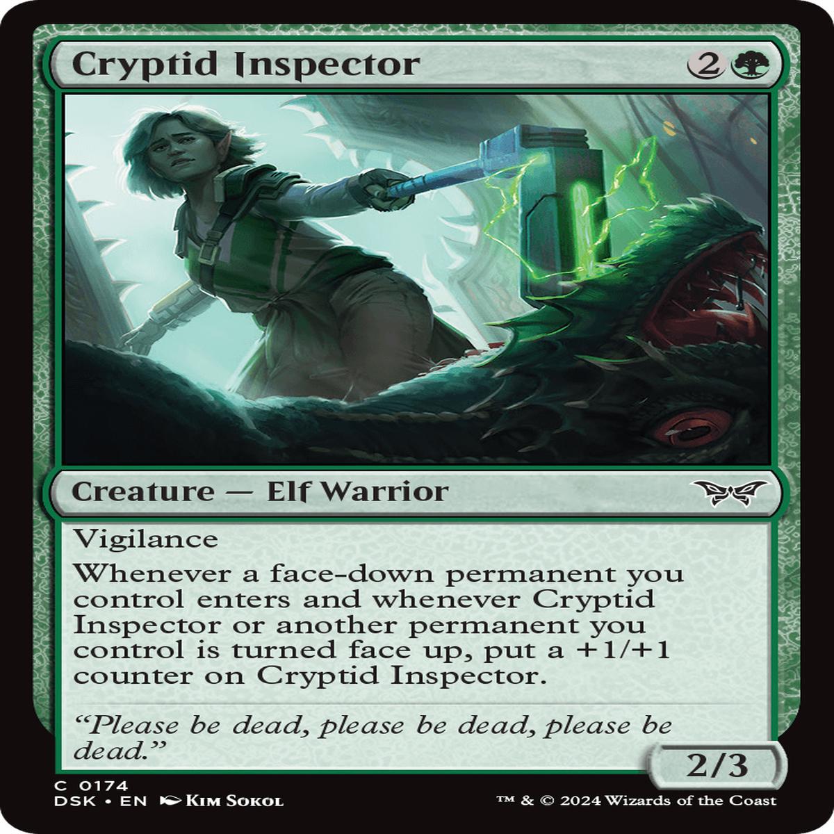 (0174) Cryptid Inspector - Duskmourn: House of Horror