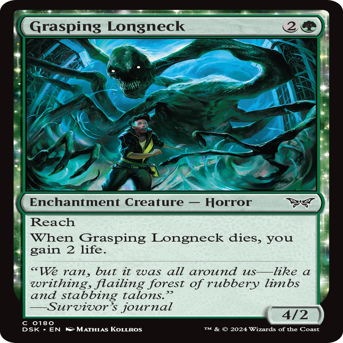(0180) Grasping Longneck - Duskmourn: House of Horror