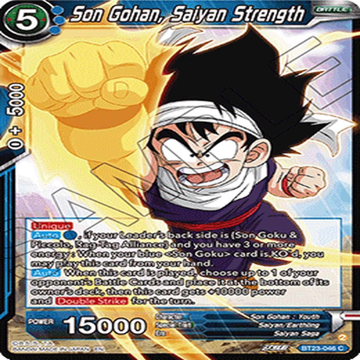 (046) Son Gohan, Saiyan Strength - Perfect Combination