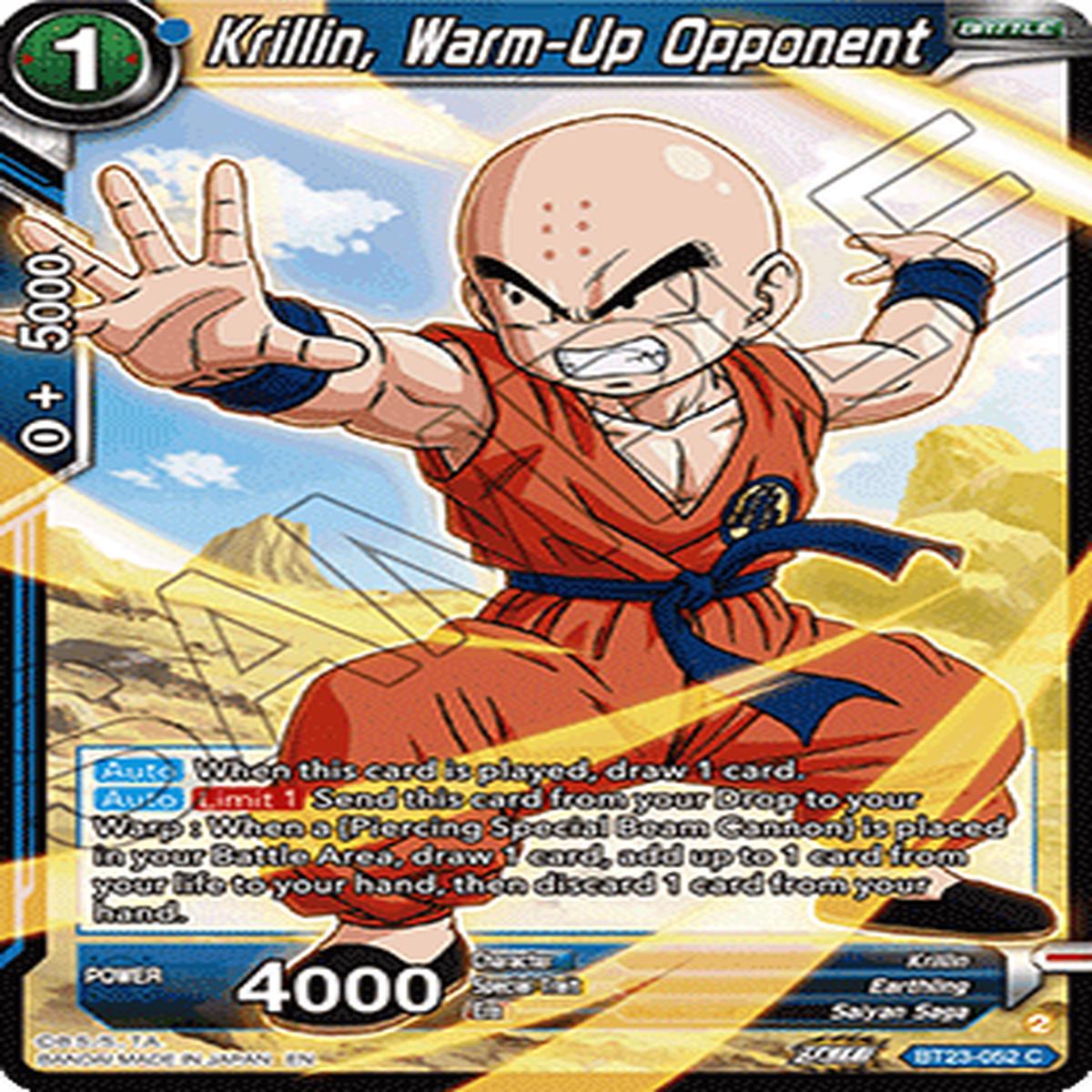 (052) Krillin, Warm-Up Opponent - Perfect Combination
