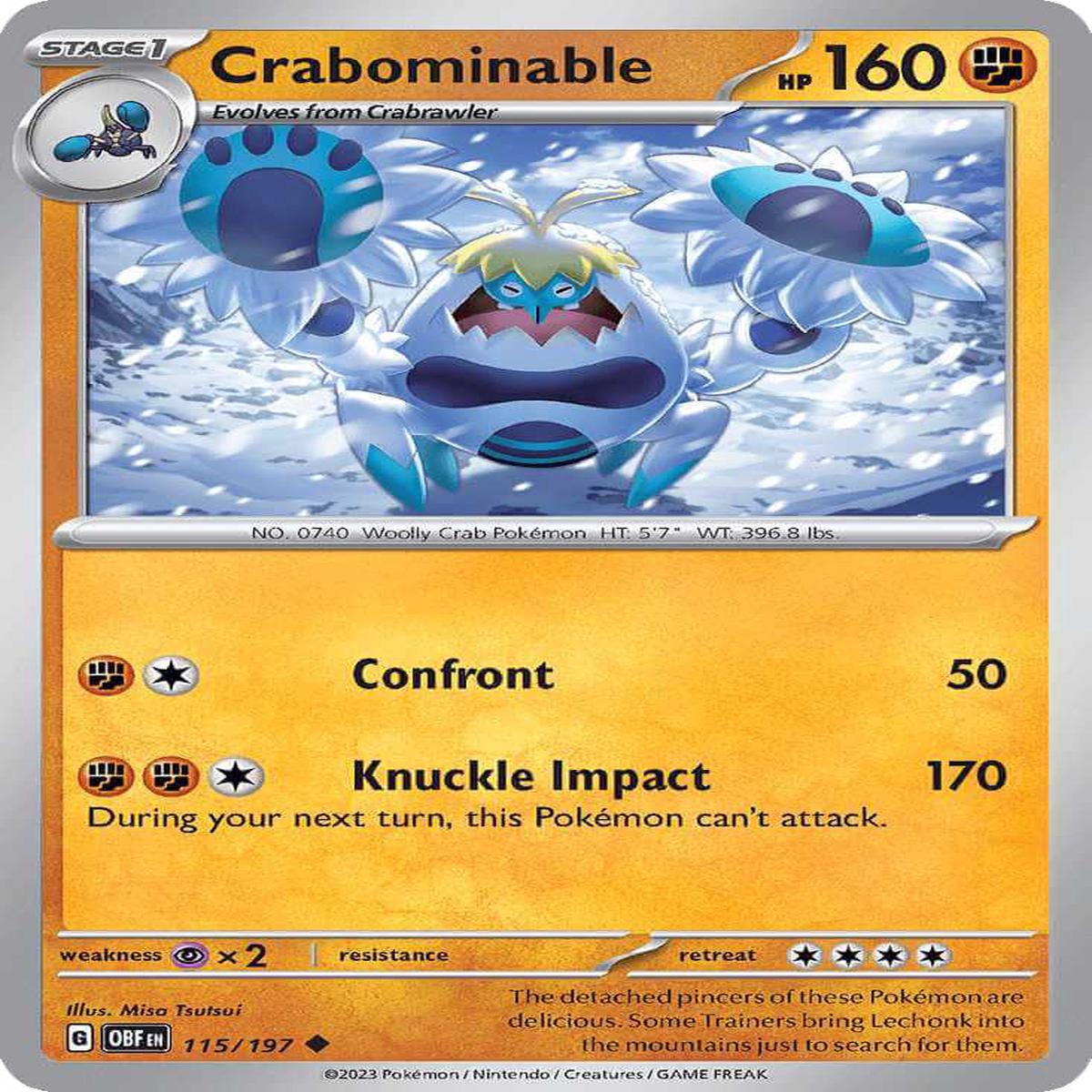 (115/197) Crabominable - Obsidian Flames