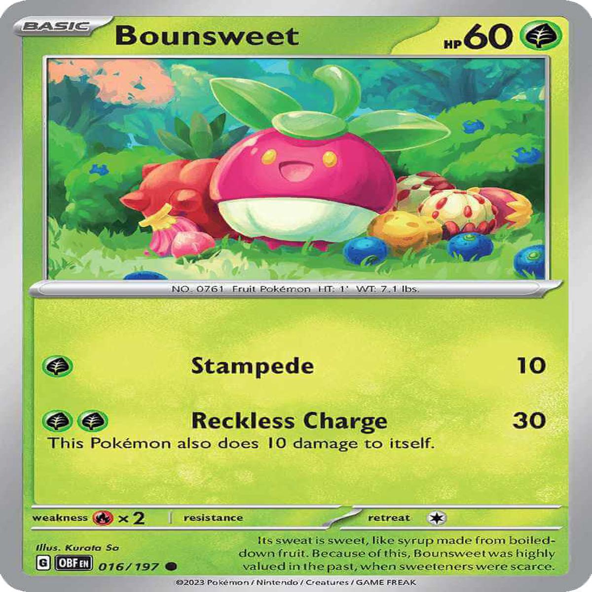 (16/197) Bounsweet - Obsidian Flames