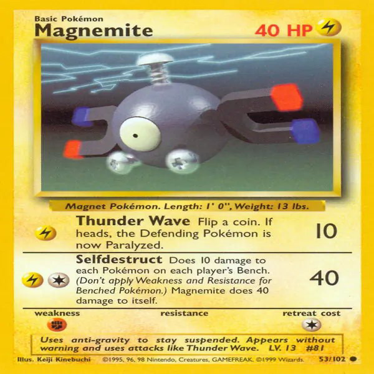 (53/102) Magnemite - Base Set Unlimited