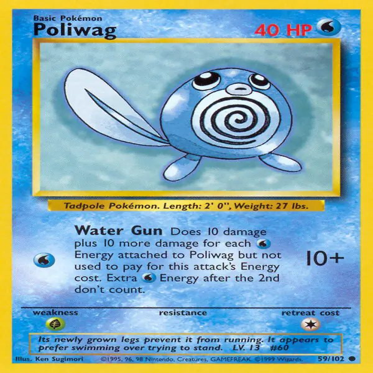 (59/102) Poliwag - Base Set Unlimited