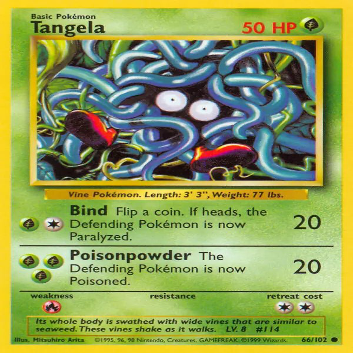 (66/102) Tangela - Base Set Unlimited