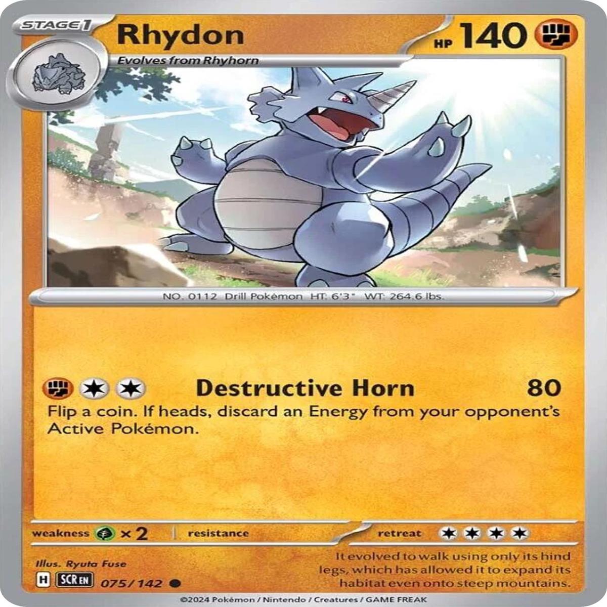 (75/142) Rhydon - Stellar Crown