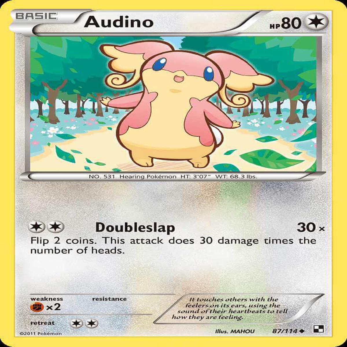 (87/114) Audino - Black & White
