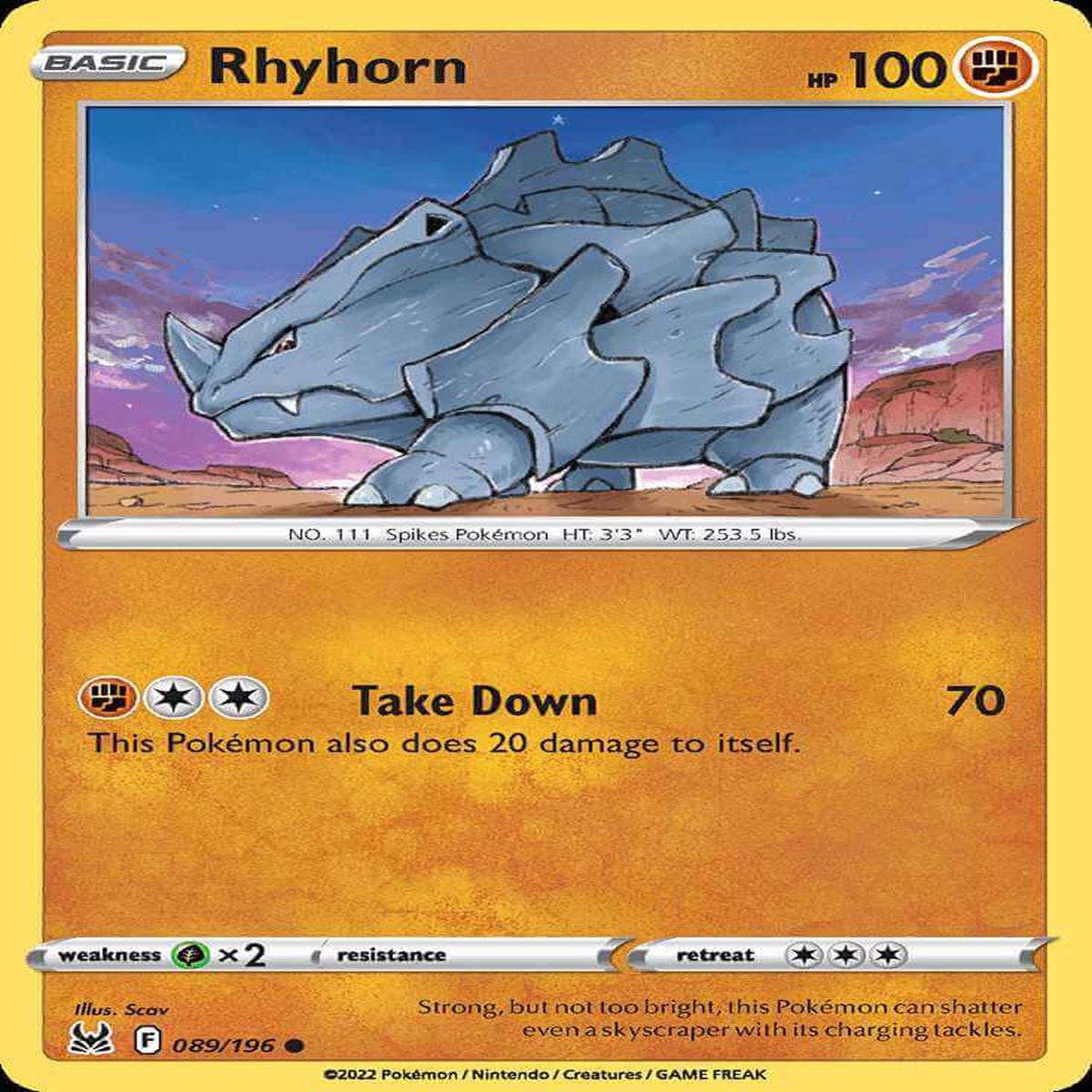 (89/196) Rhyhorn - Lost Origin