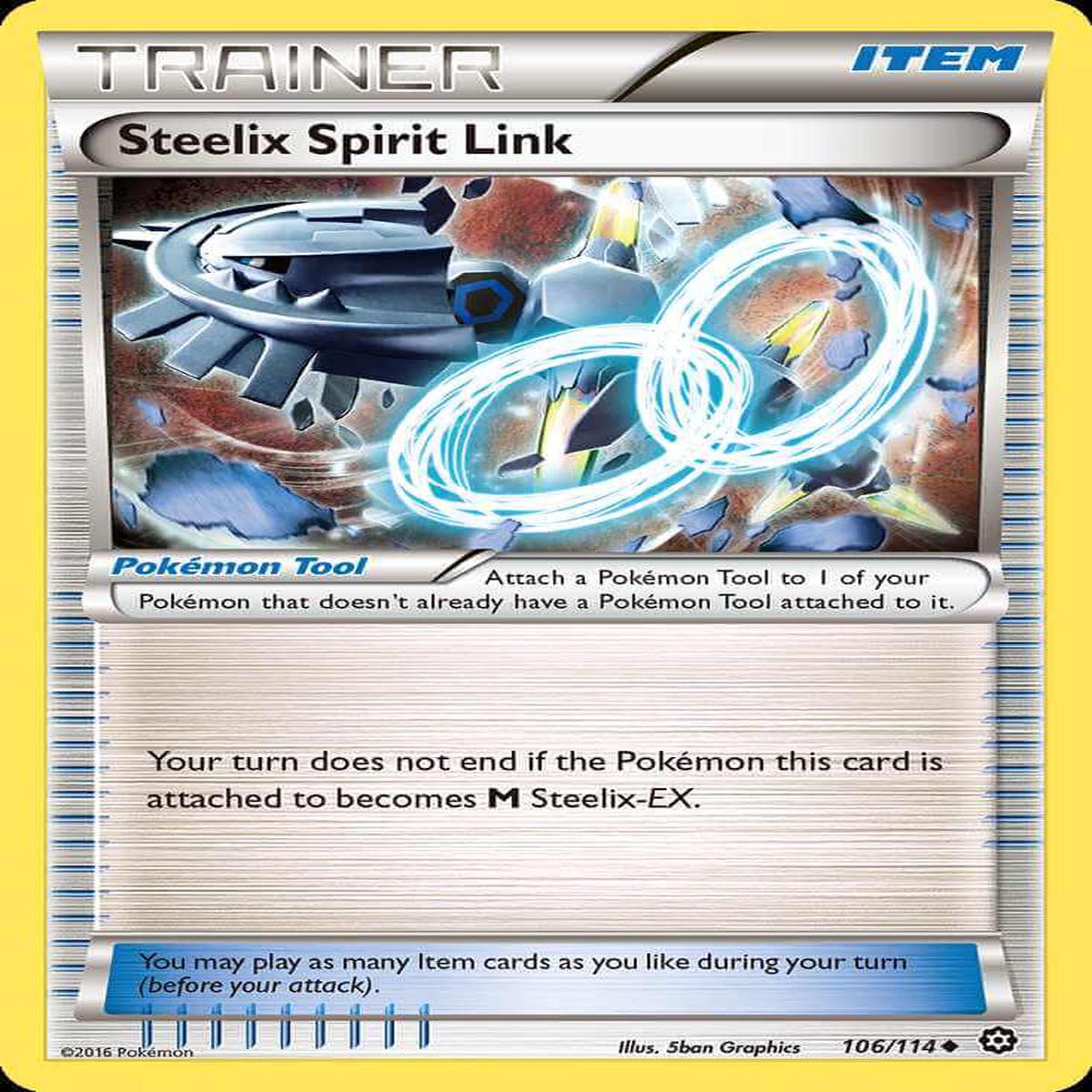 (106/114) Steelix Spirit Link - Steam Siege