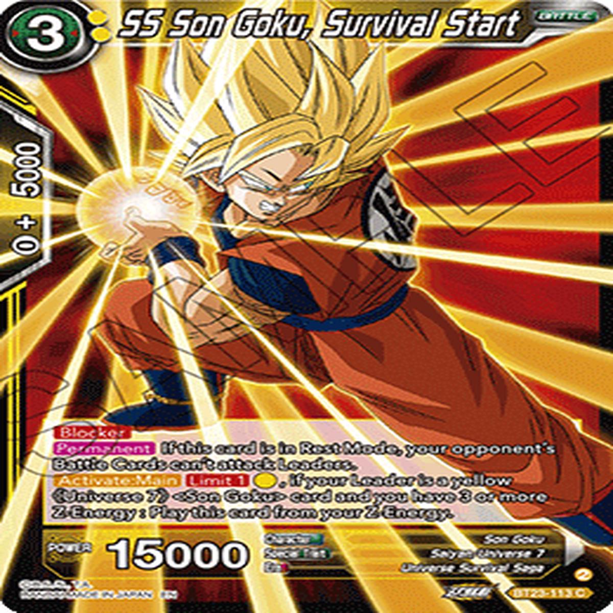(113) SS Son Goku, Survival Start - Perfect Combination