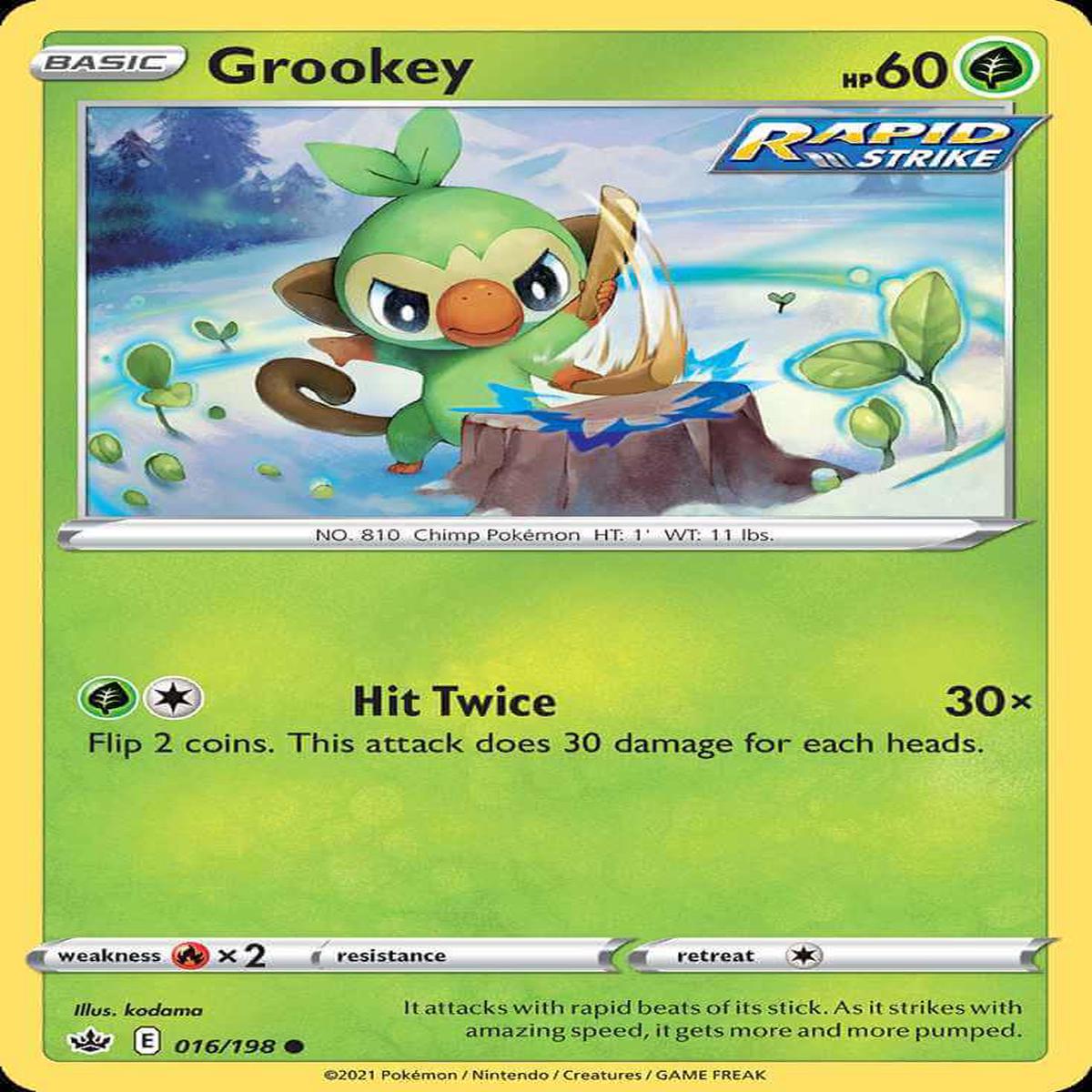 (16/198) Grookey - Chilling Reign