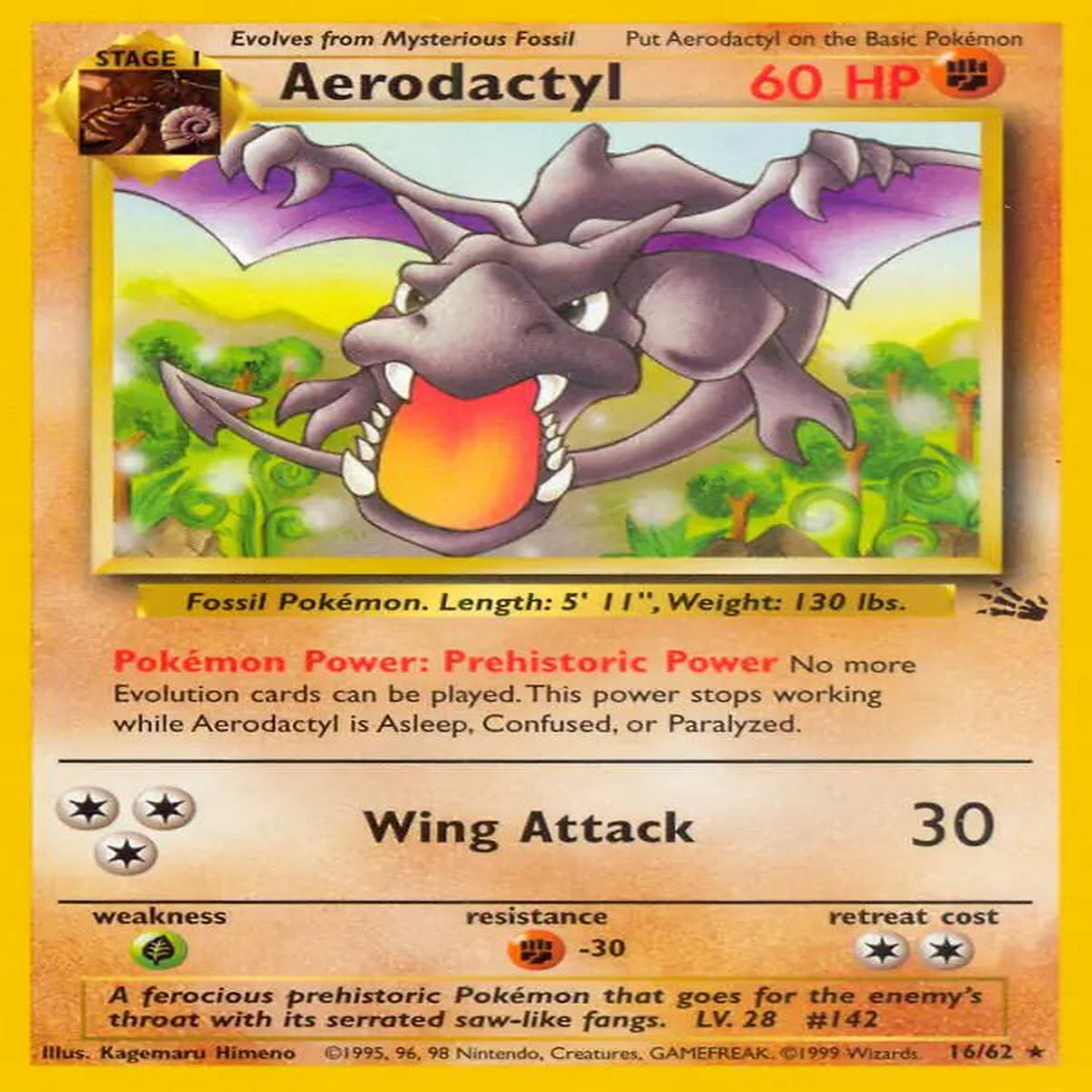 (16/62) Aerodactyl - Fossil