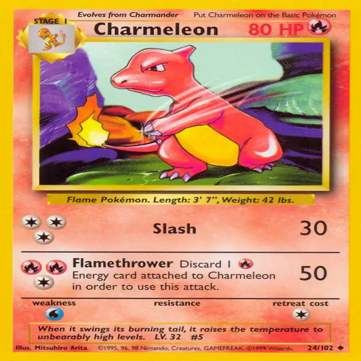 (24/102) Charmeleon - Base Set Unlimited