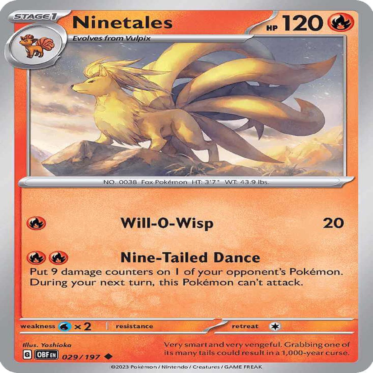 (29/197) Ninetales - Obsidian Flames