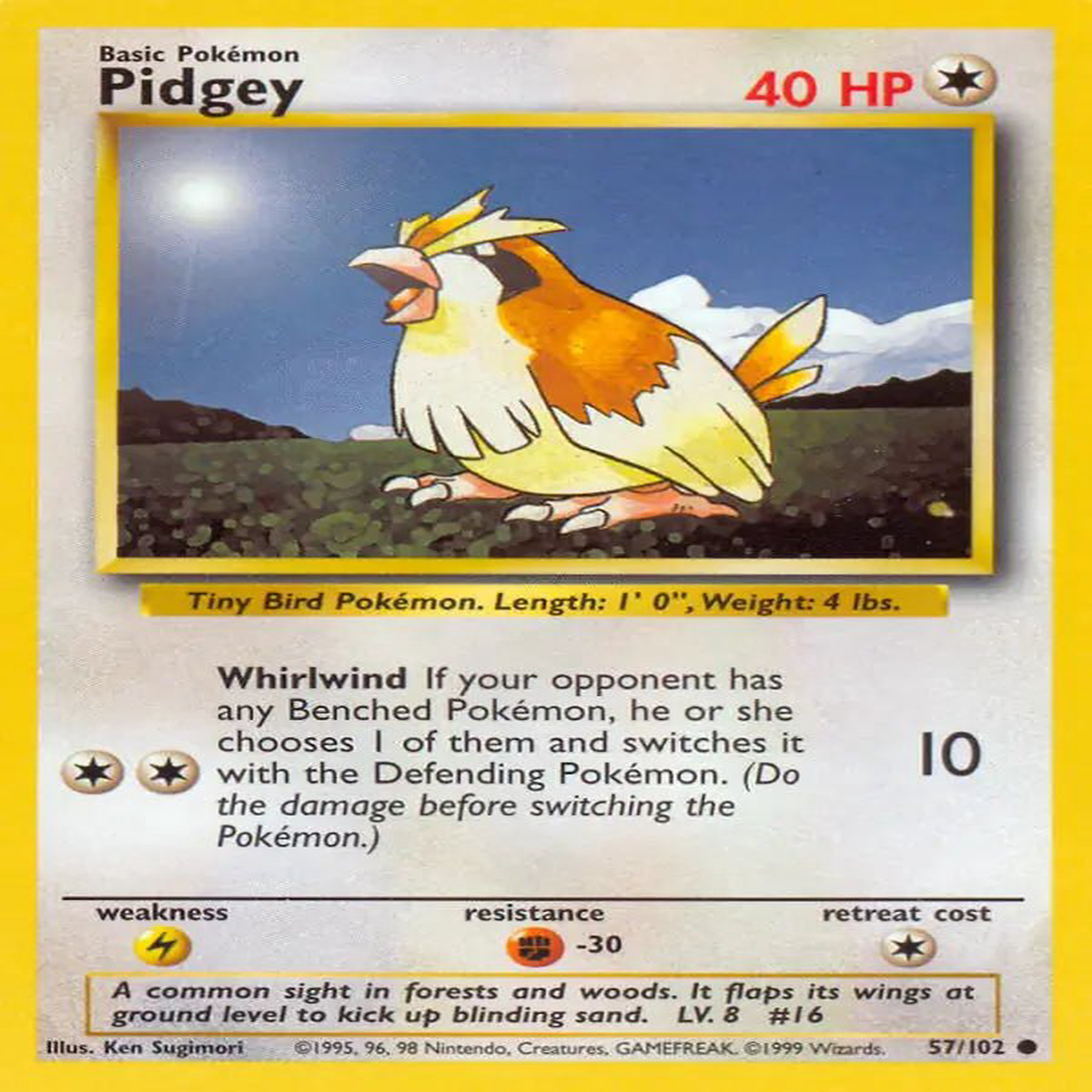 (57/102) Pidgey - Base Set Unlimited