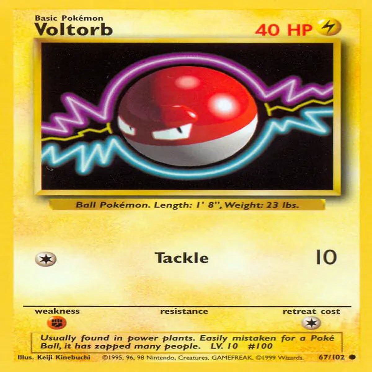 (67/102) Voltorb - Base Set Unlimited