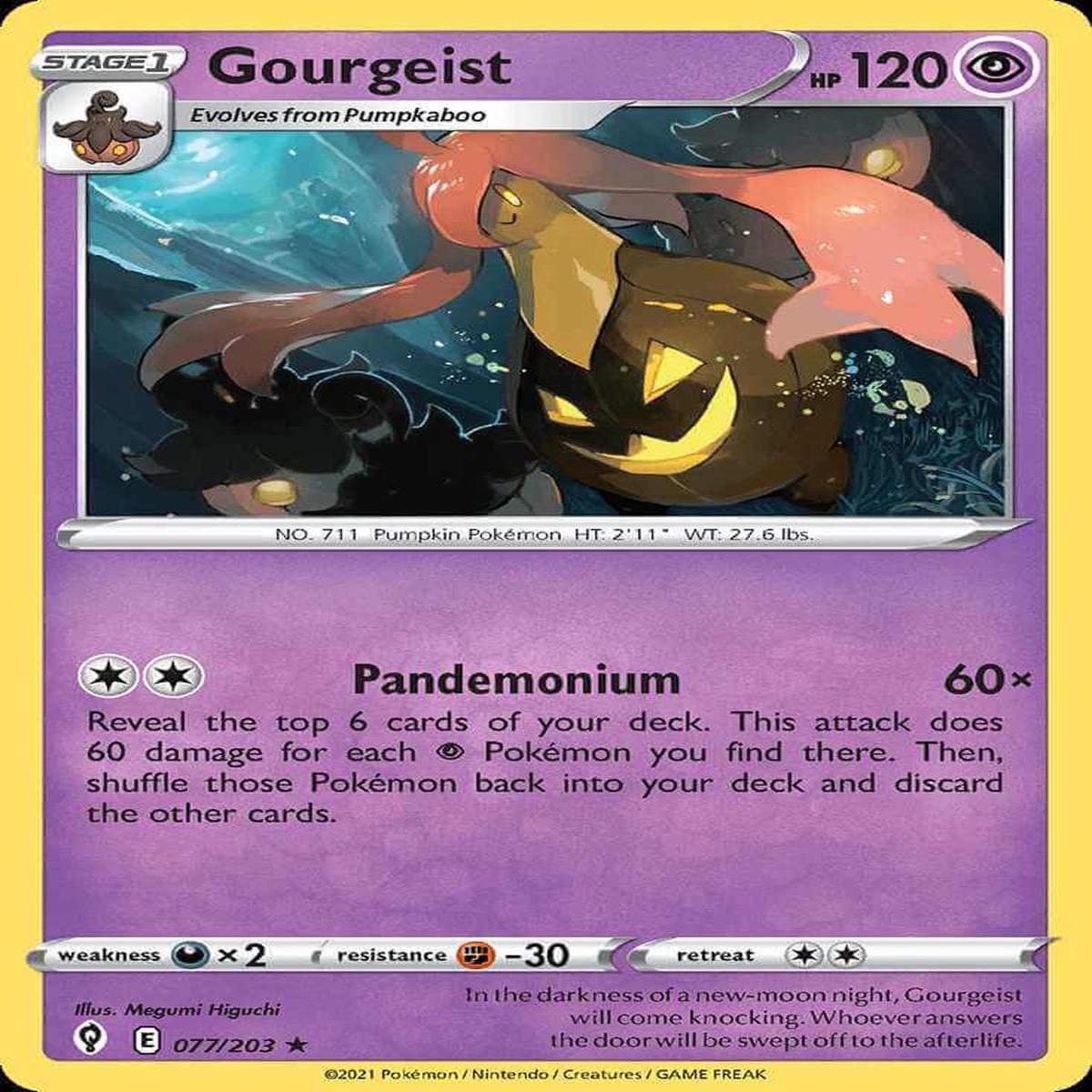 (77/203) Gourgeist - Evolving Skies