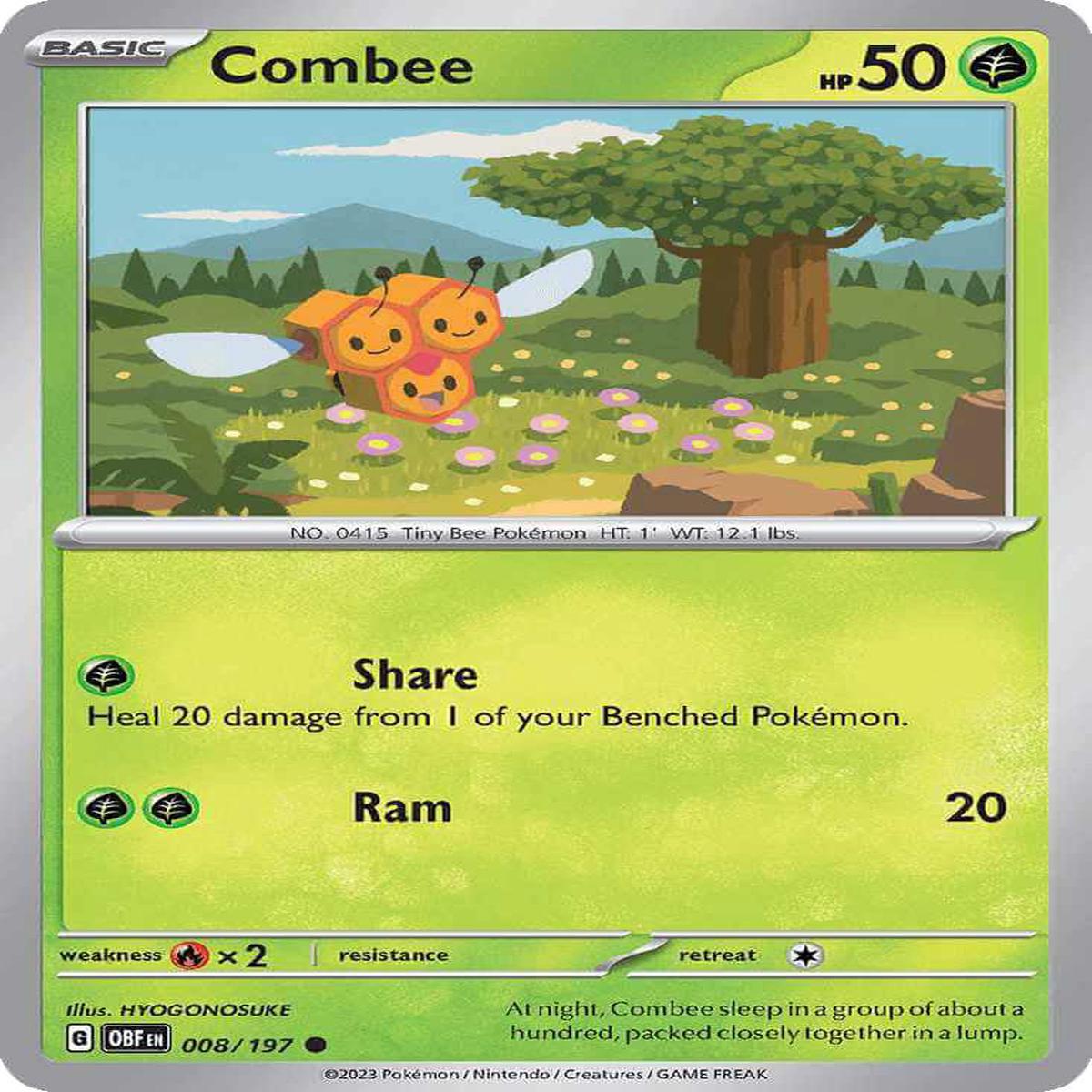 (8/197) Combee - Obsidian Flames