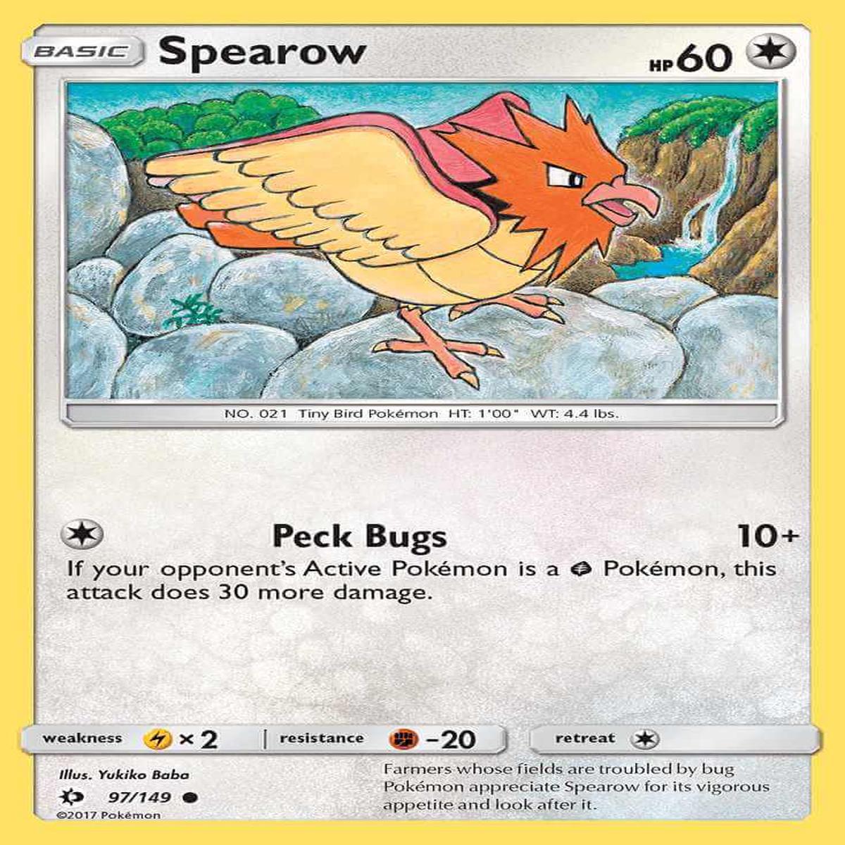 (97/149) Spearow - Sun & Moon