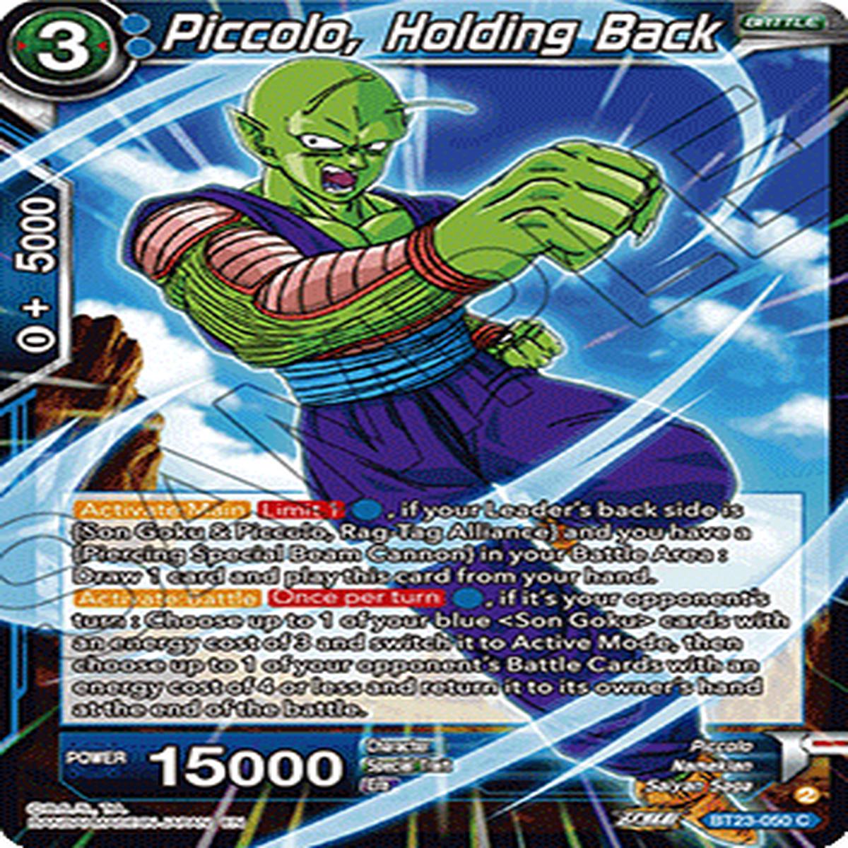 (050) Piccolo, Holding Back - Perfect Combination
