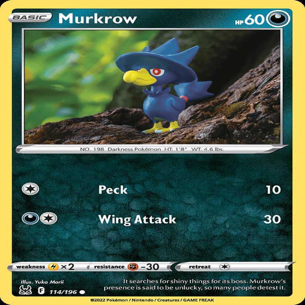 (114/196) Murkrow - Lost Origin