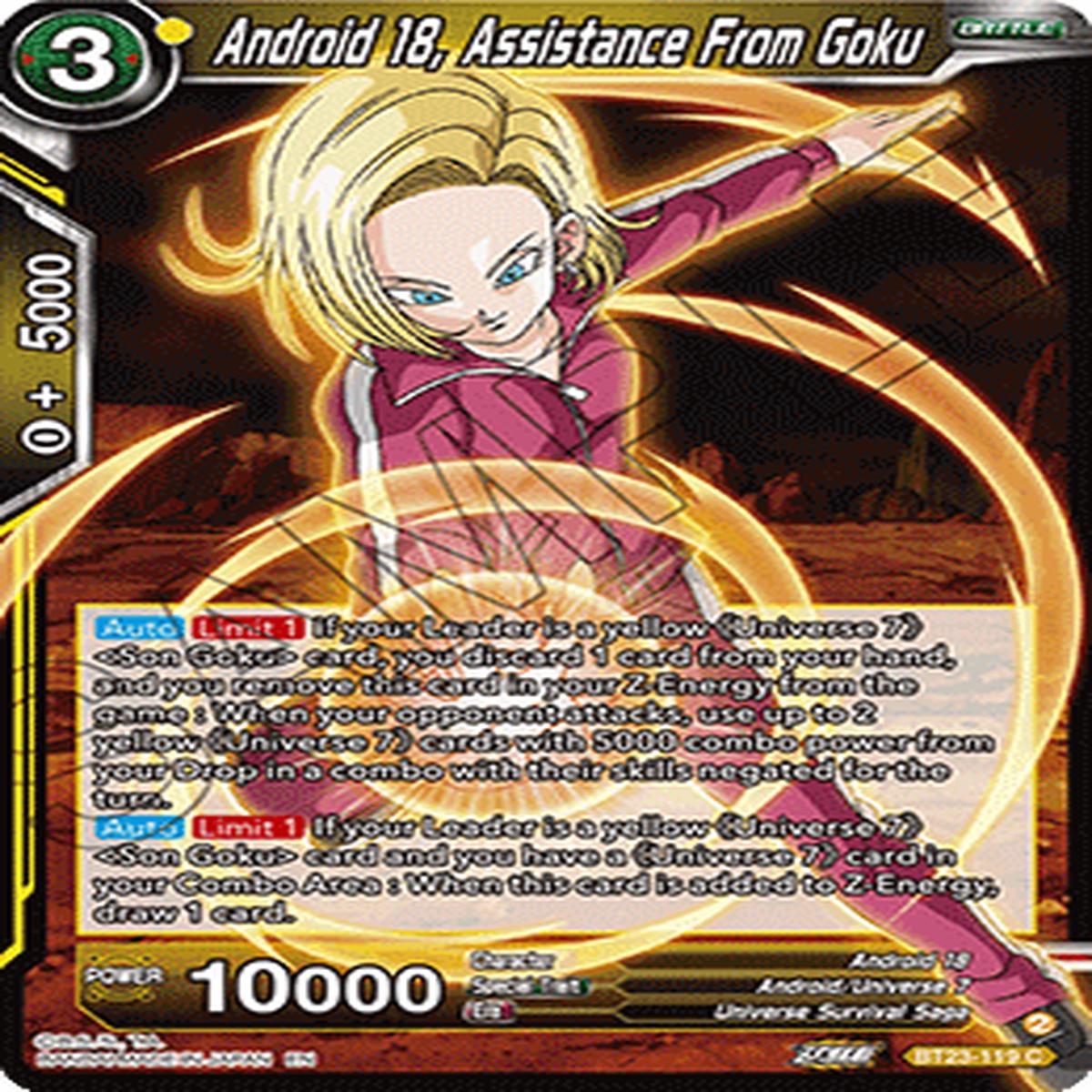 (119) Android 18, Assistance From Goku - Perfect Combination