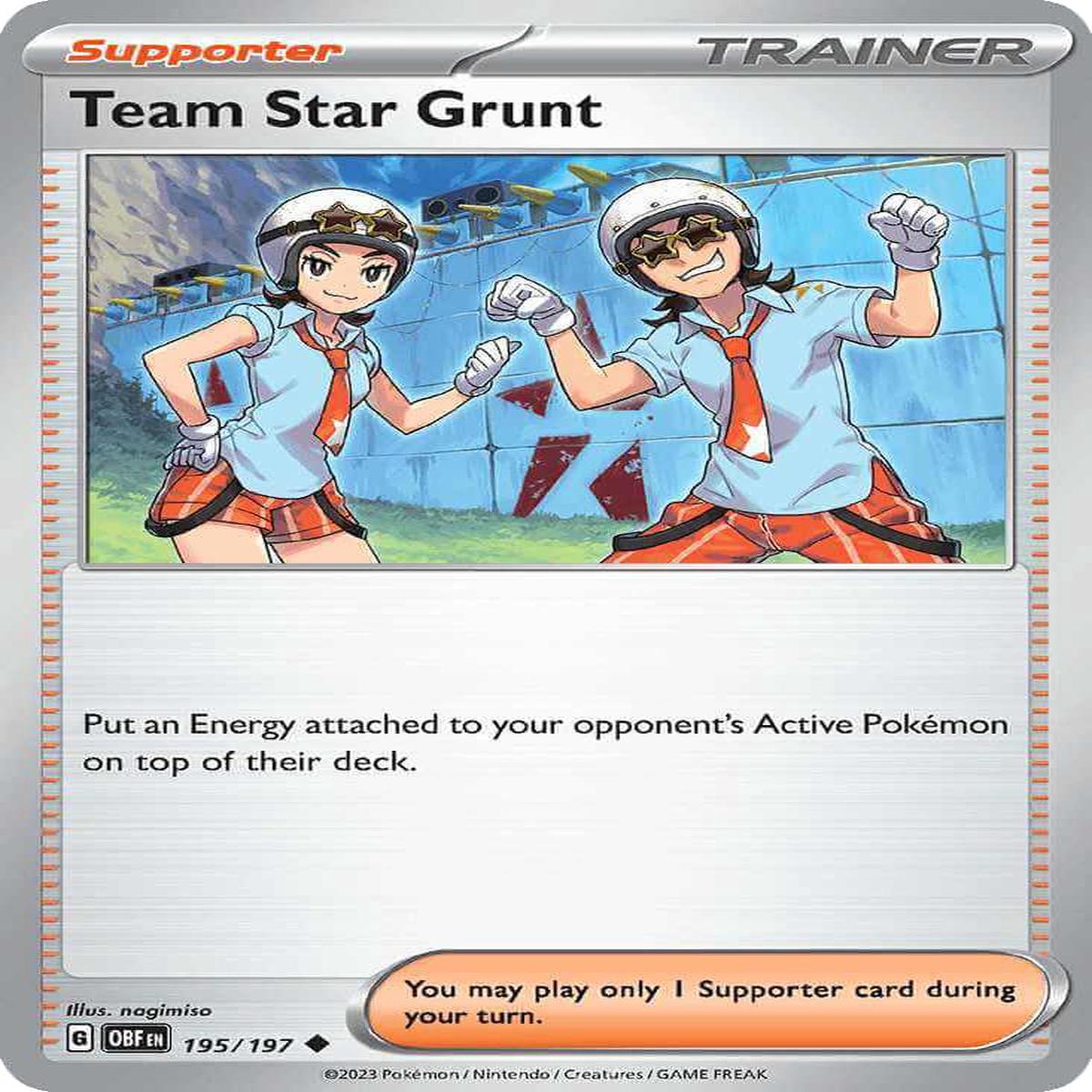 (195/197) Team Star Grunt - Obsidian Flames