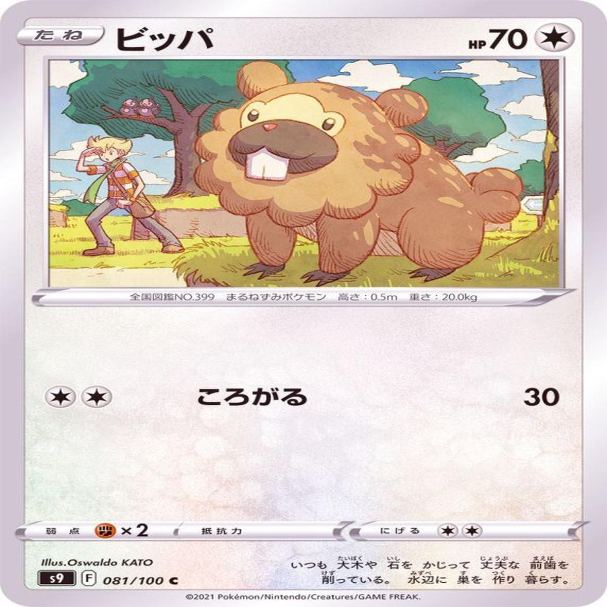 Bidoof - 081/100 S9 - C - MINT - Pokmon TCG Japanese