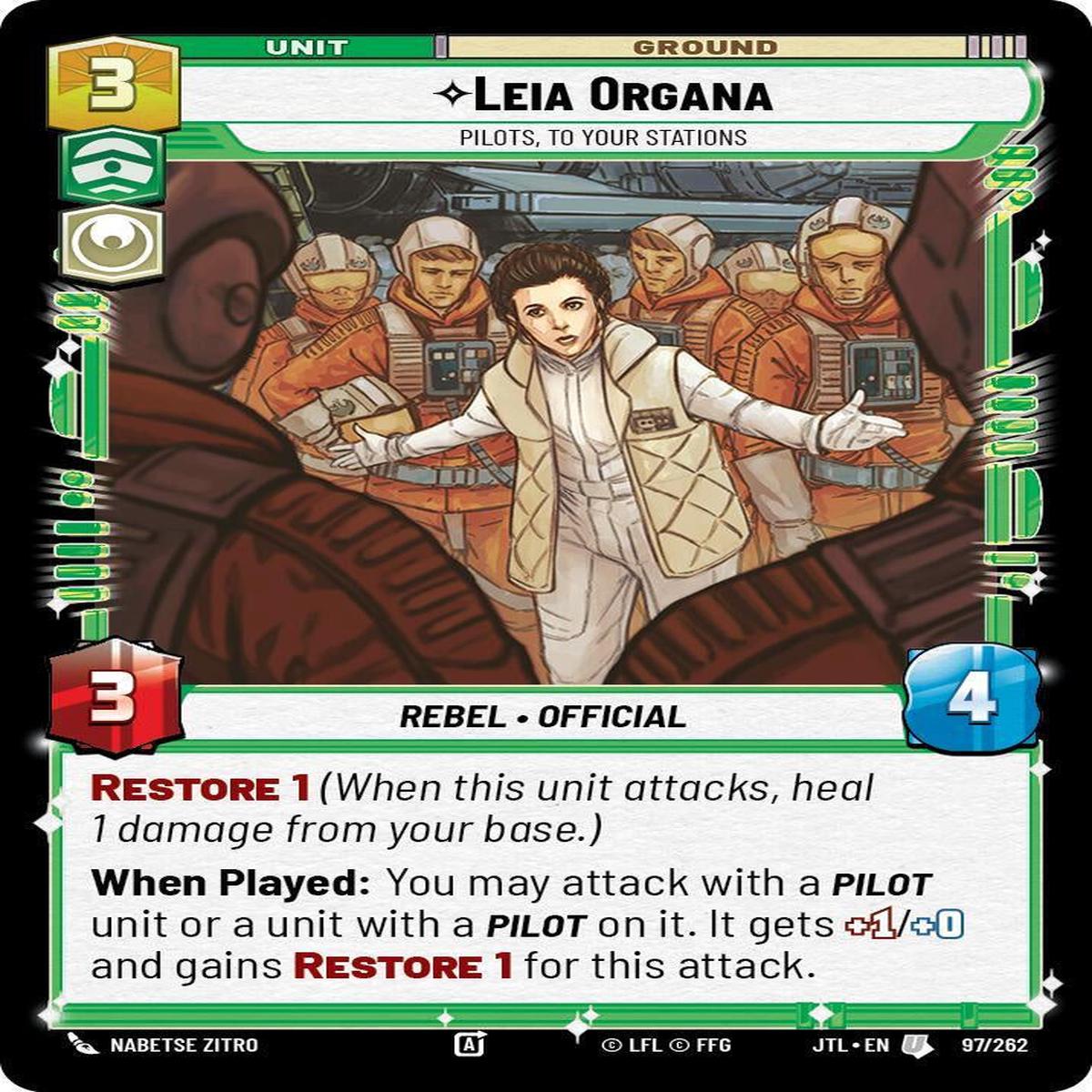 SWU - Leia Organa - Pilots, To Your Stations (097/262)