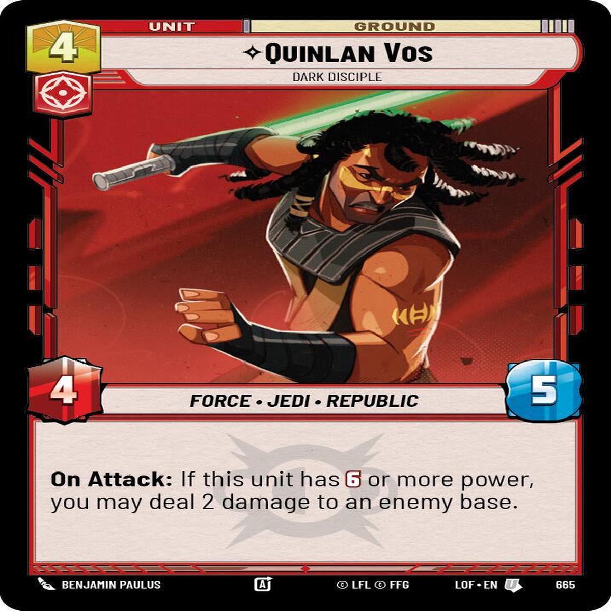 SWU - Quinlan Vos - Dark Disciple (665) (Foil)