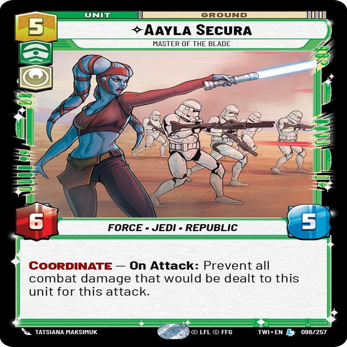 SWU - Aayla Secura - Master of the Blade (096/257)