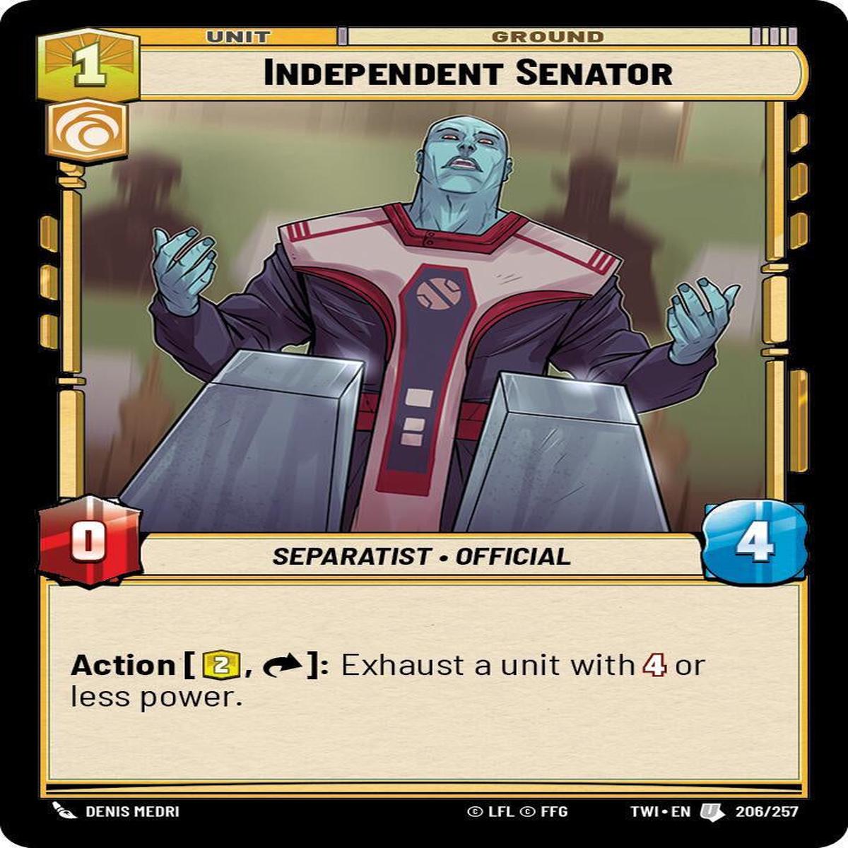 SWU - Independent Senator (206/257) (Foil)