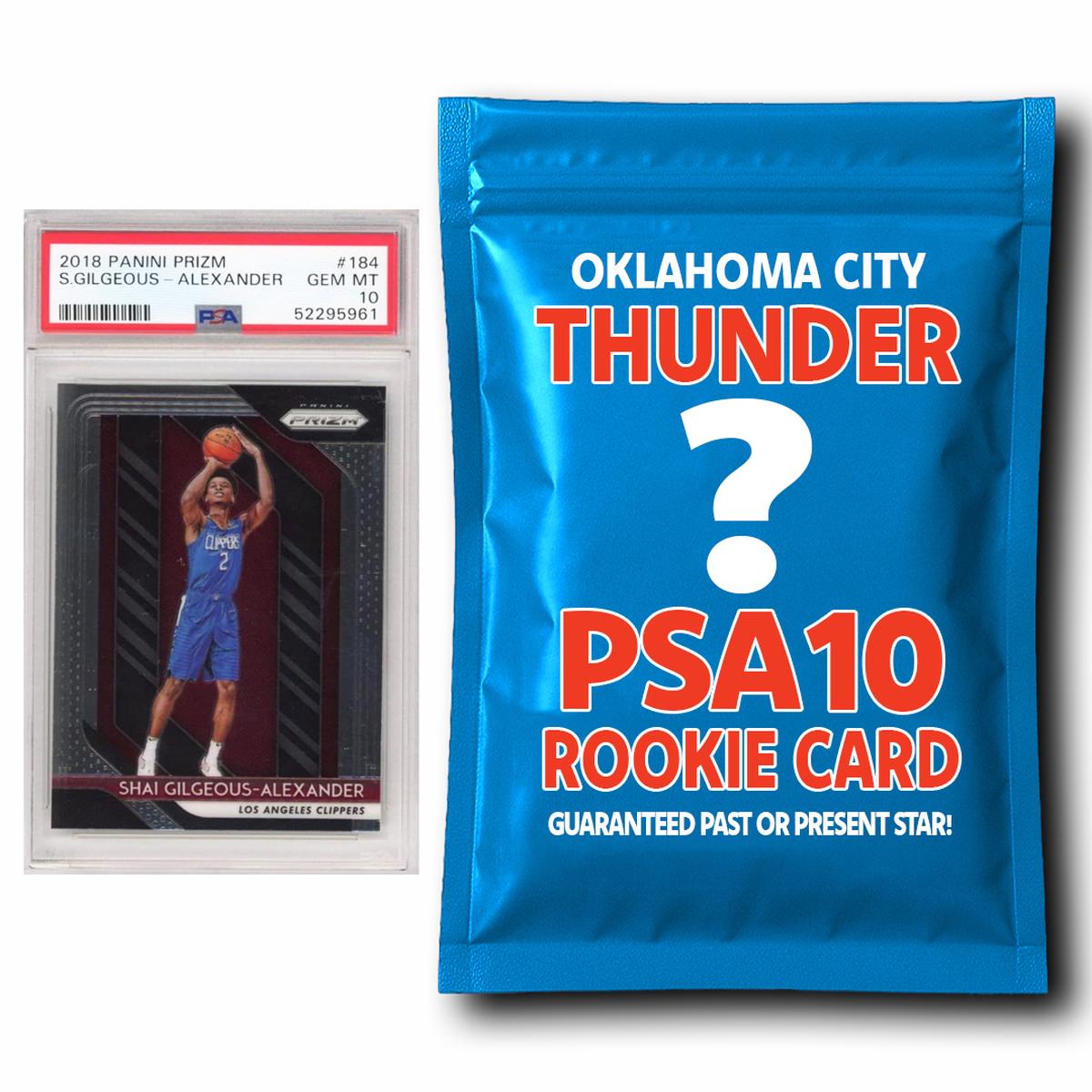 Oklahoma City Thunder PSA 10 Graded Rookie Card Mystery Pack
