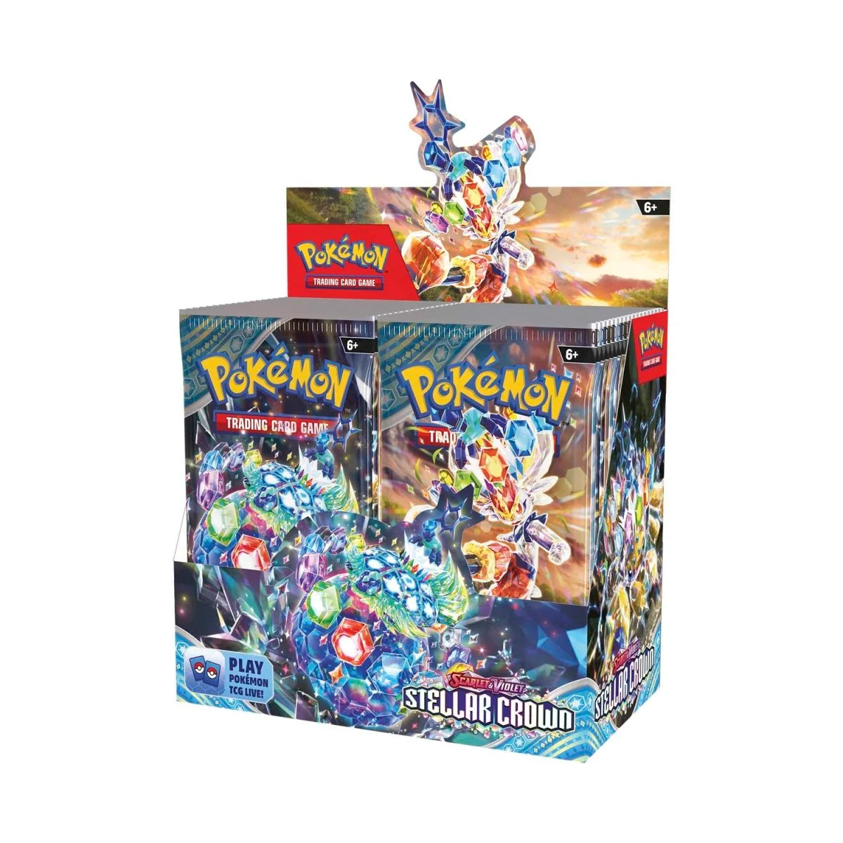 Pokmon TCG Scarlet & Violet  Stellar Crown Booster Box (36 Packs)