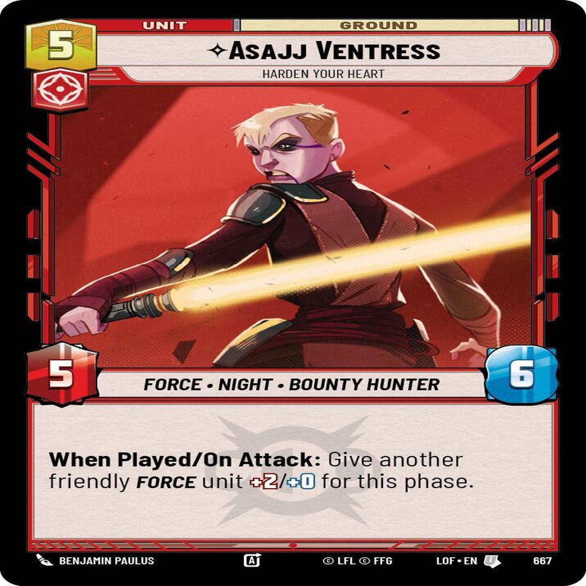 SWU - Asajj Ventress - Harden Your Heart (667) (Foil)