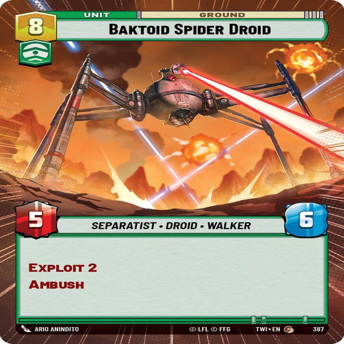 SWU - Baktoid Spider Droid (387) (Hyperspace Foil)