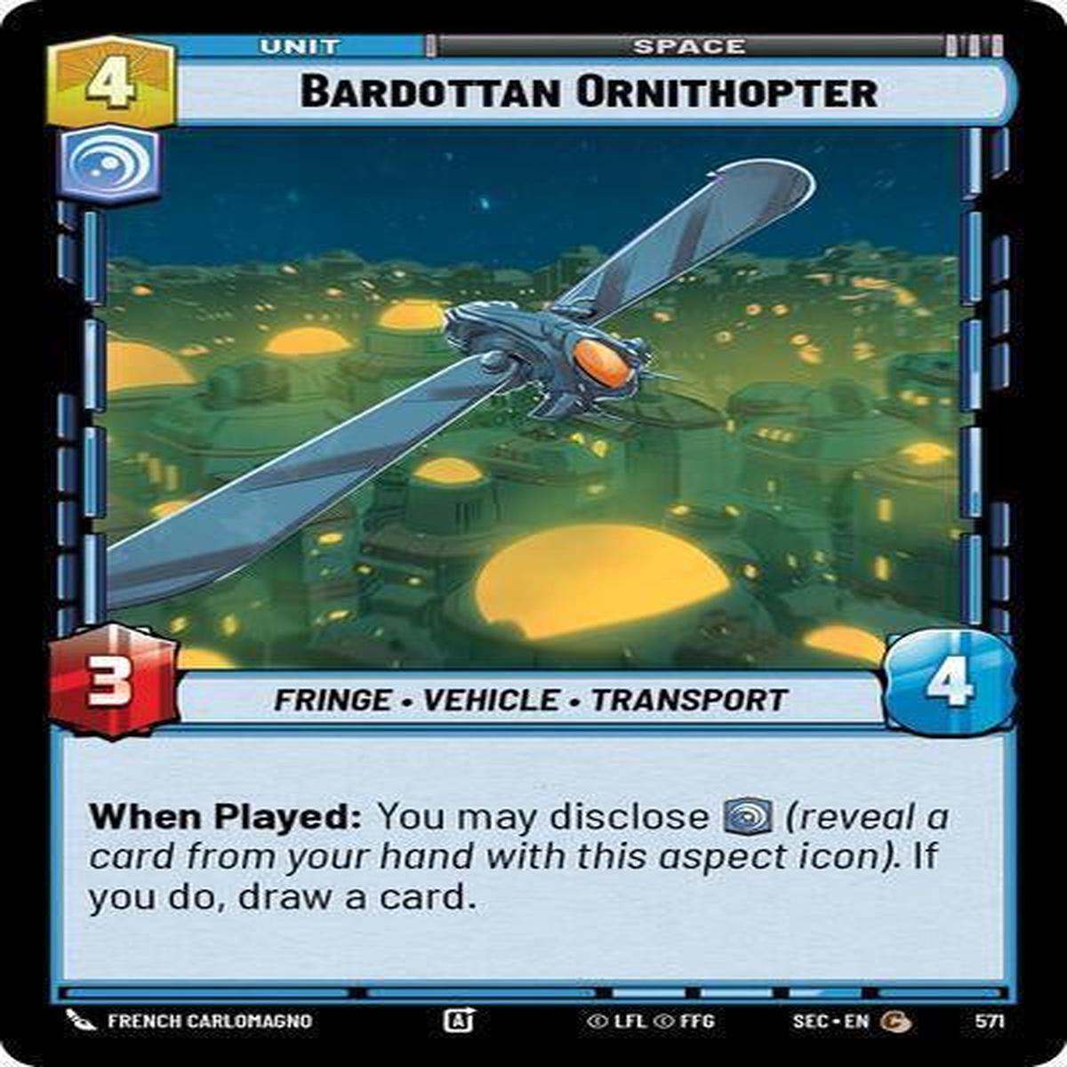 SWU - Bardottan Ornithopter (571-F)