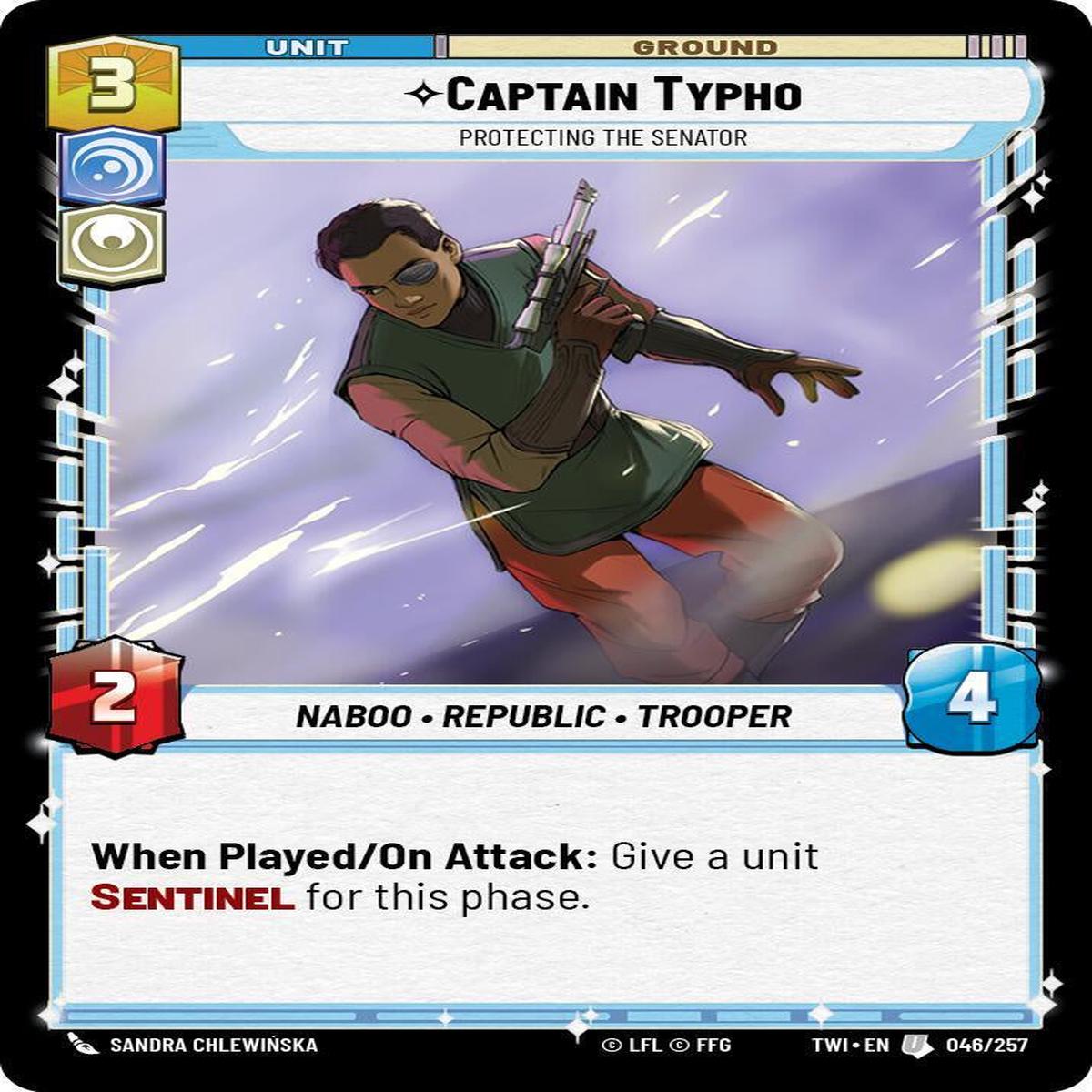 SWU - Captain Typho - Protecting the Senator (046/257) (Foil)