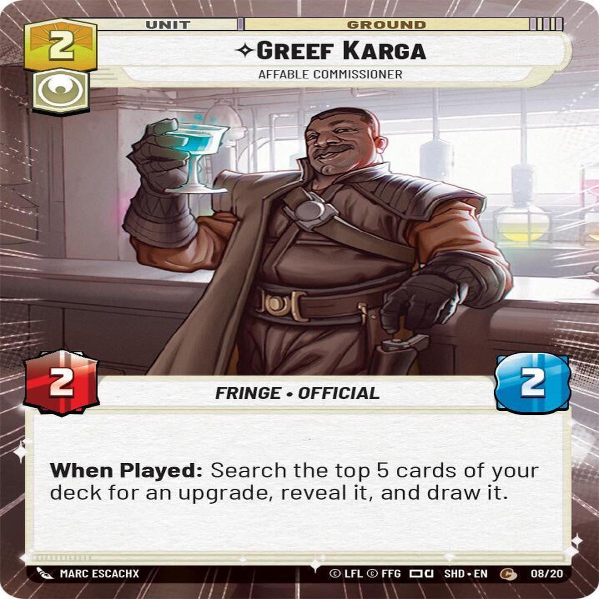 SWU - Greef Karga - Affable Commissioner (08/20)