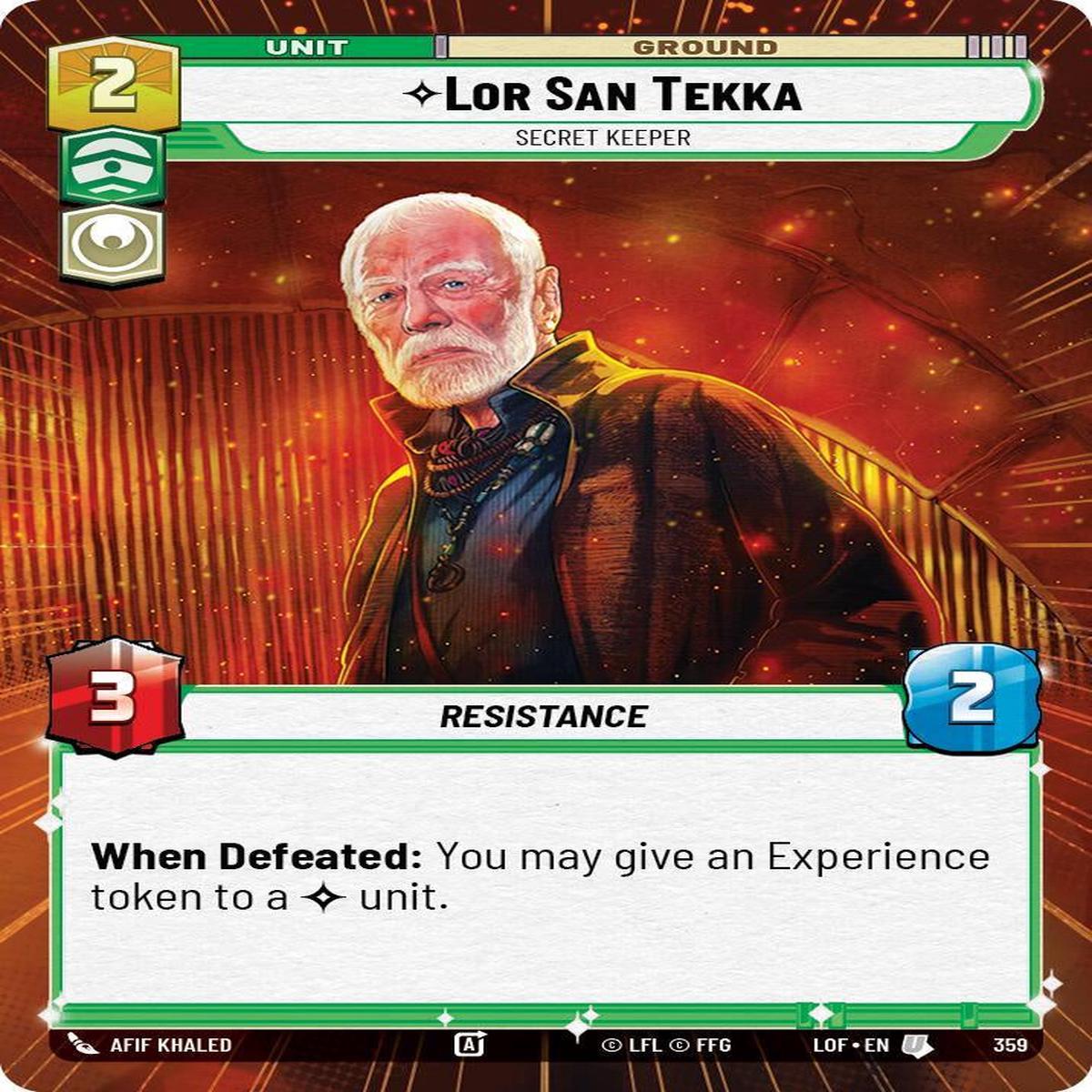 SWU - Lor San Tekka - Secret Keeper (359)