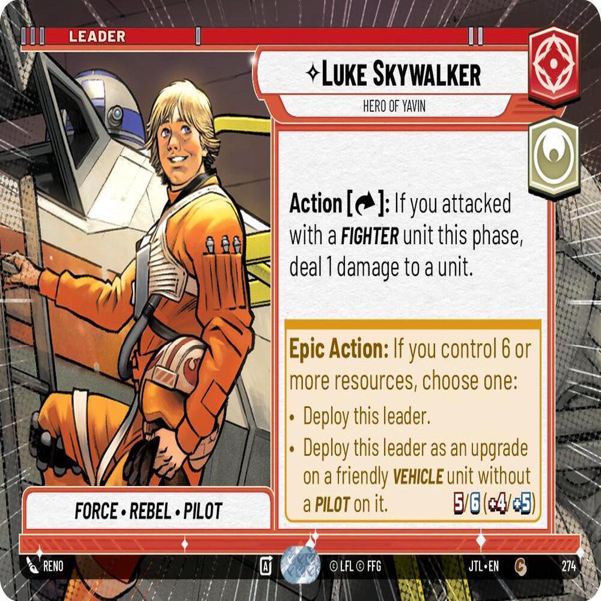 SWU - Luke Skywalker - Hero of Yavin (274)
