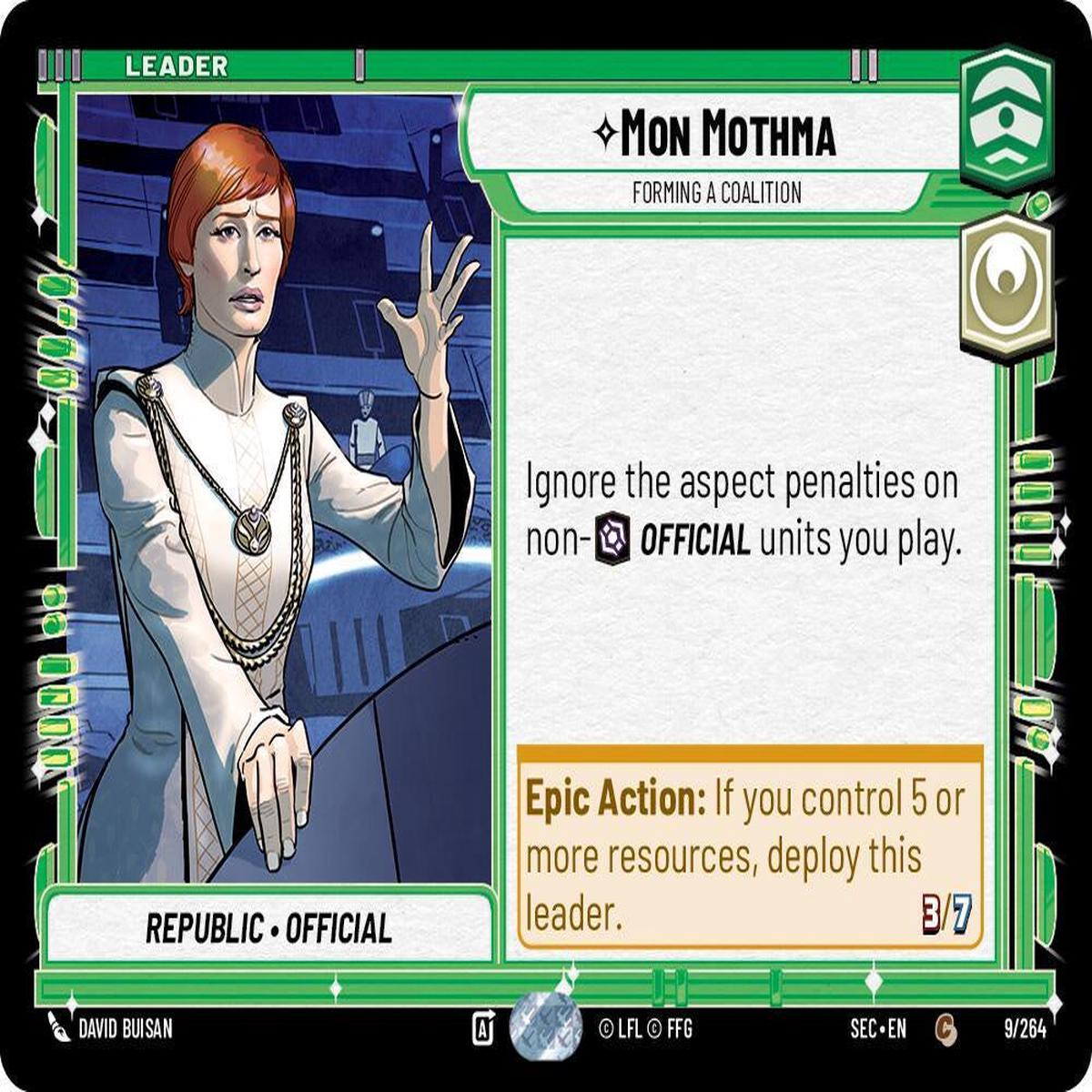 SWU - Mon Mothma - Forming a Coalition (009/264)