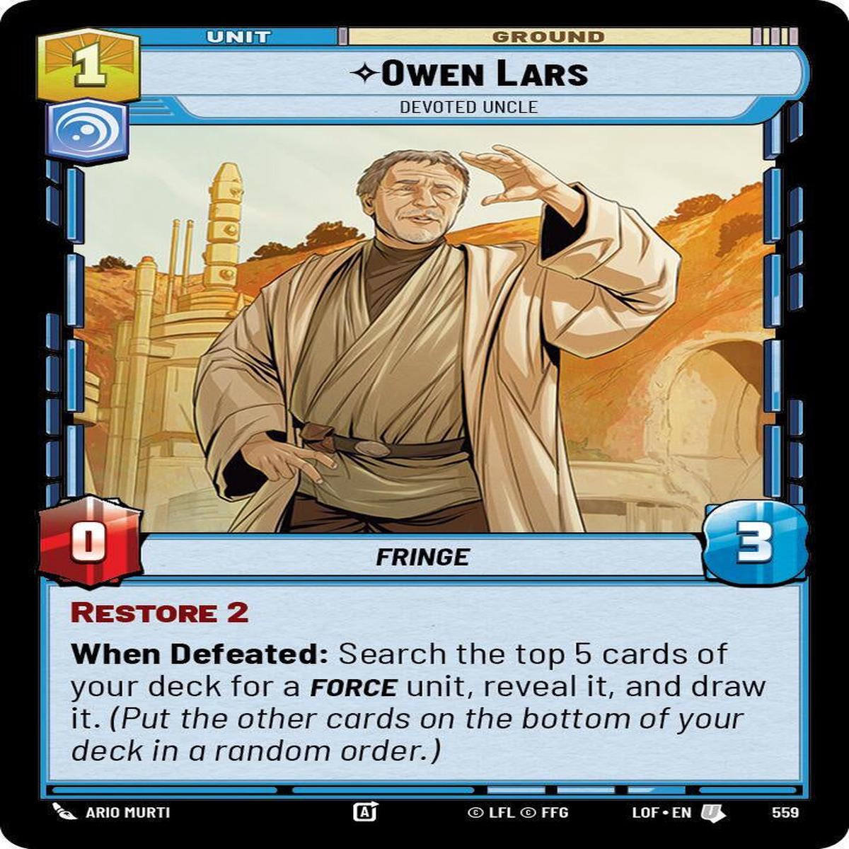 SWU - Owen Lars - Devoted Uncle (559) (Foil)