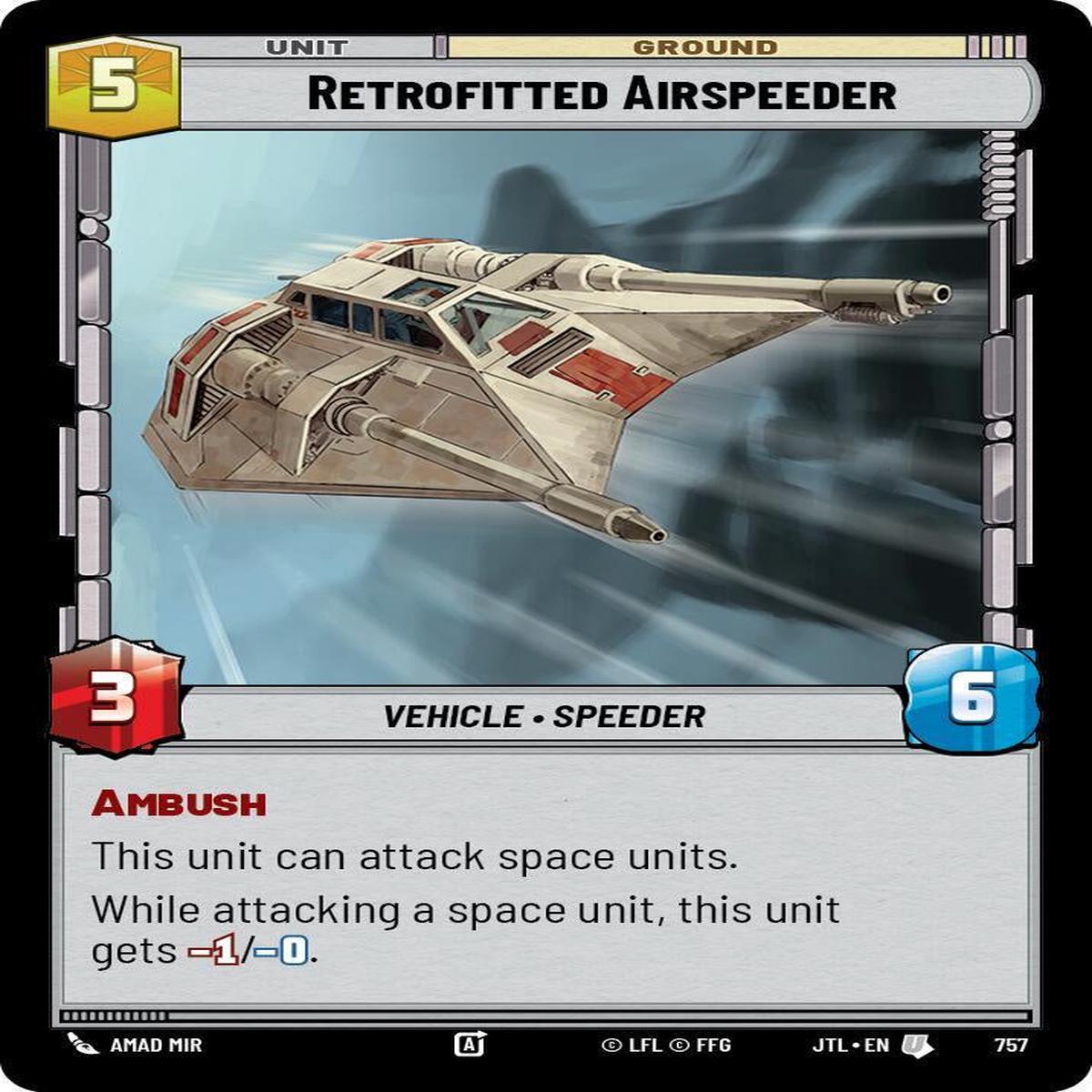 SWU - Retrofitted Airspeeder (757) (Foil)