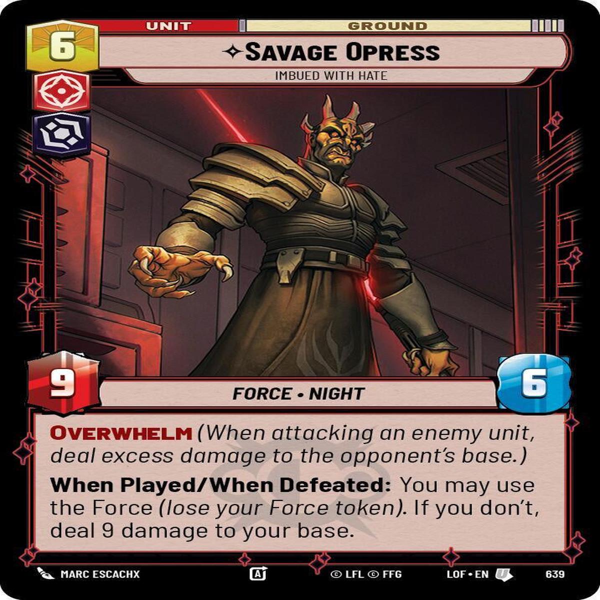 SWU - Savage Opress - Imbued With Hate (639) (Foil)