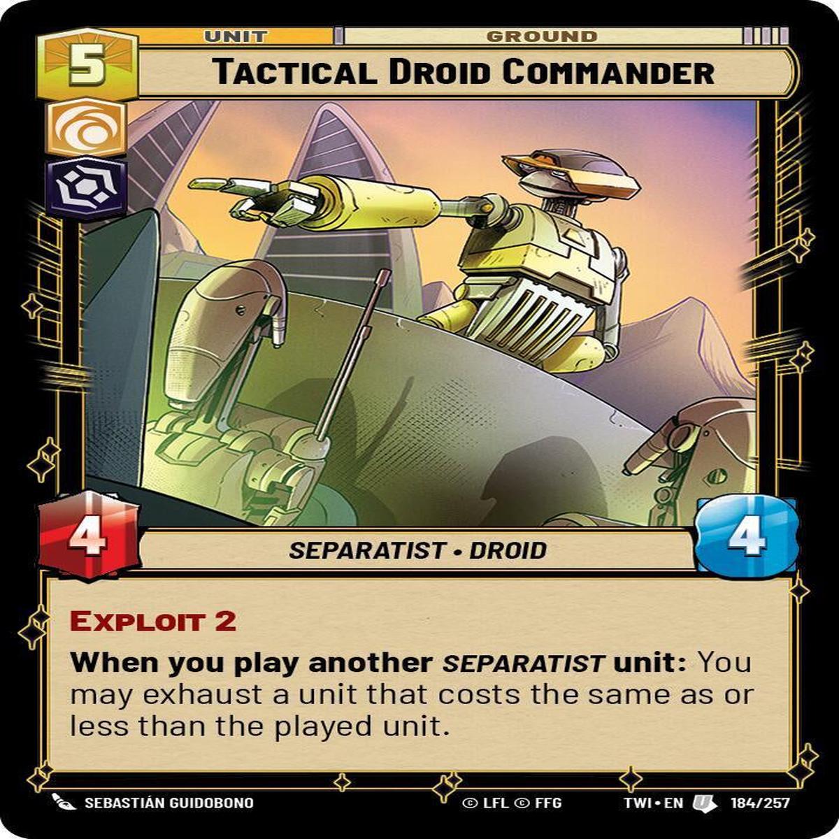 SWU - Tactical Droid Commander (184/257) (Foil)